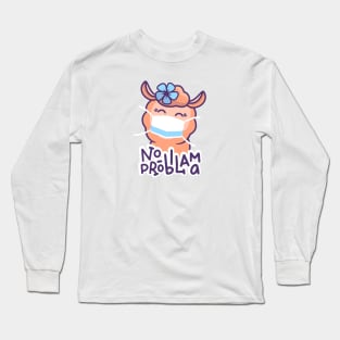 Cute Llama No Probllama Long Sleeve T-Shirt